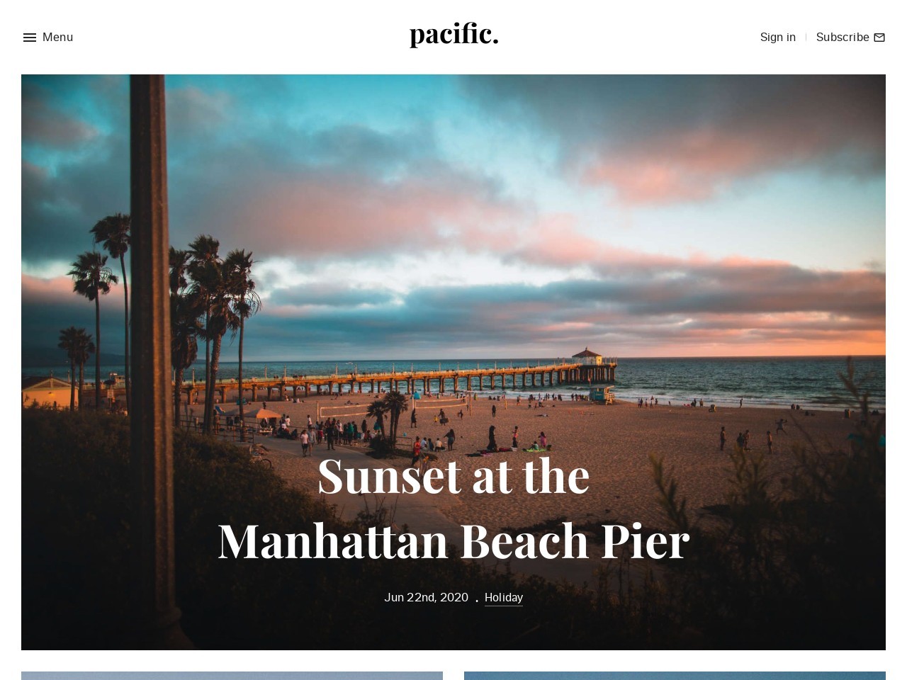 Pacific: Big Bold Photo-Based Theme