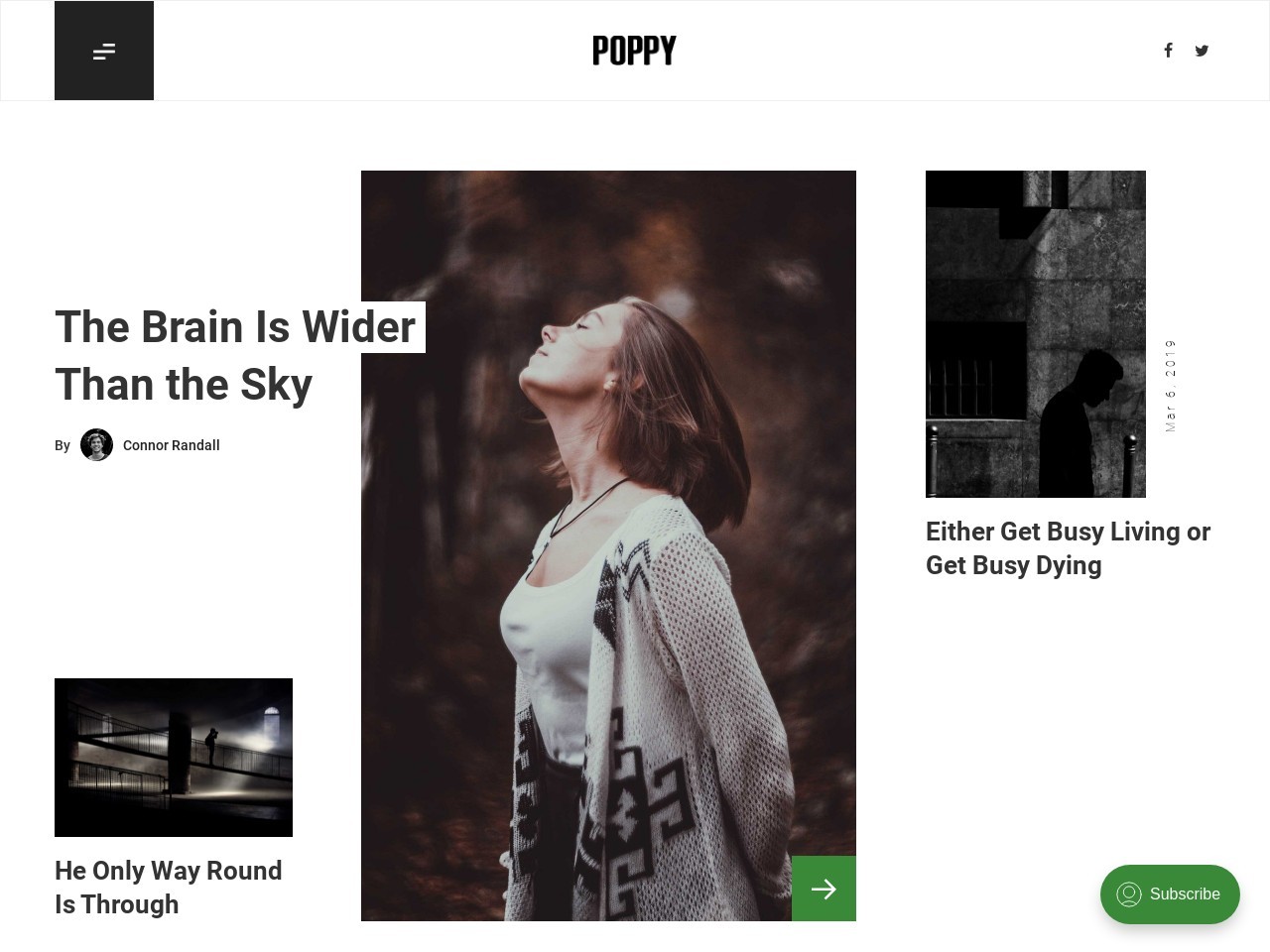 Poppy - Blog and Magazine Ghost Theme